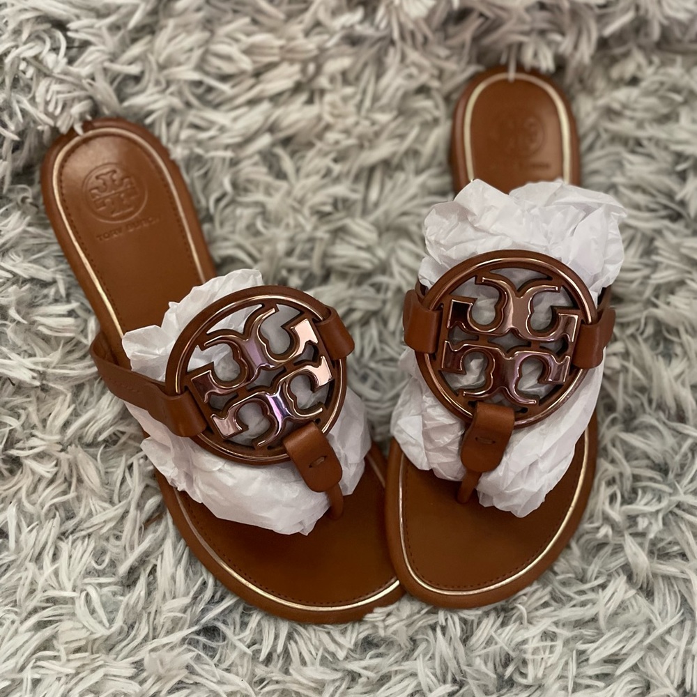Tory Burch leather Miller Sandal.